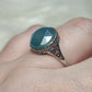 Anillo plata 925 con cianita azul - ajustable número 53