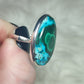 Anillo plata 925 con crisomalaquita - ajustable n° 3