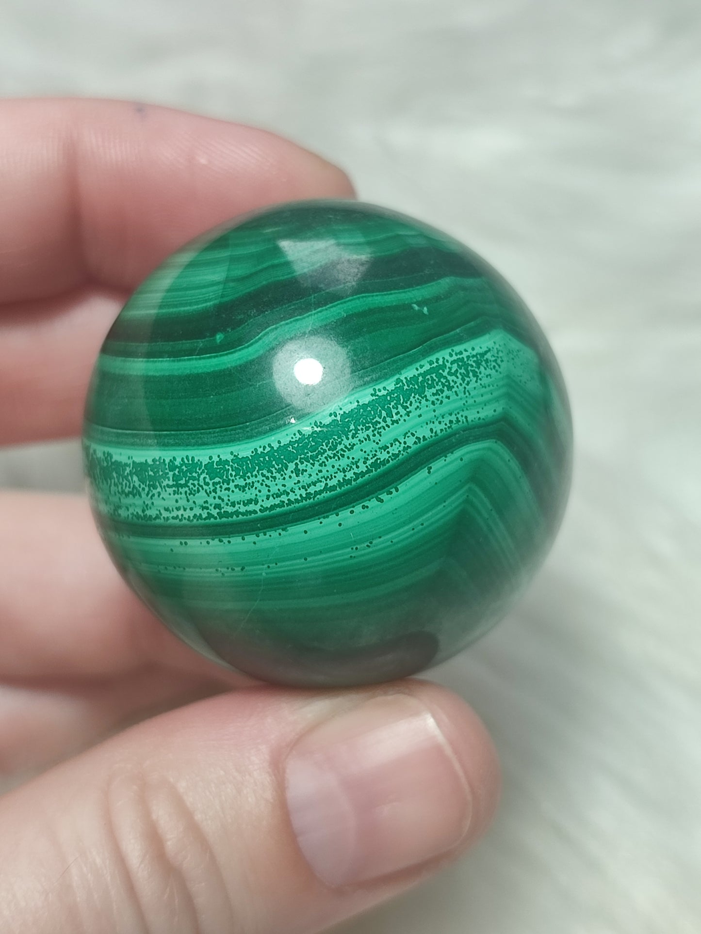 Esfera de malaquita extra n° 25 - video