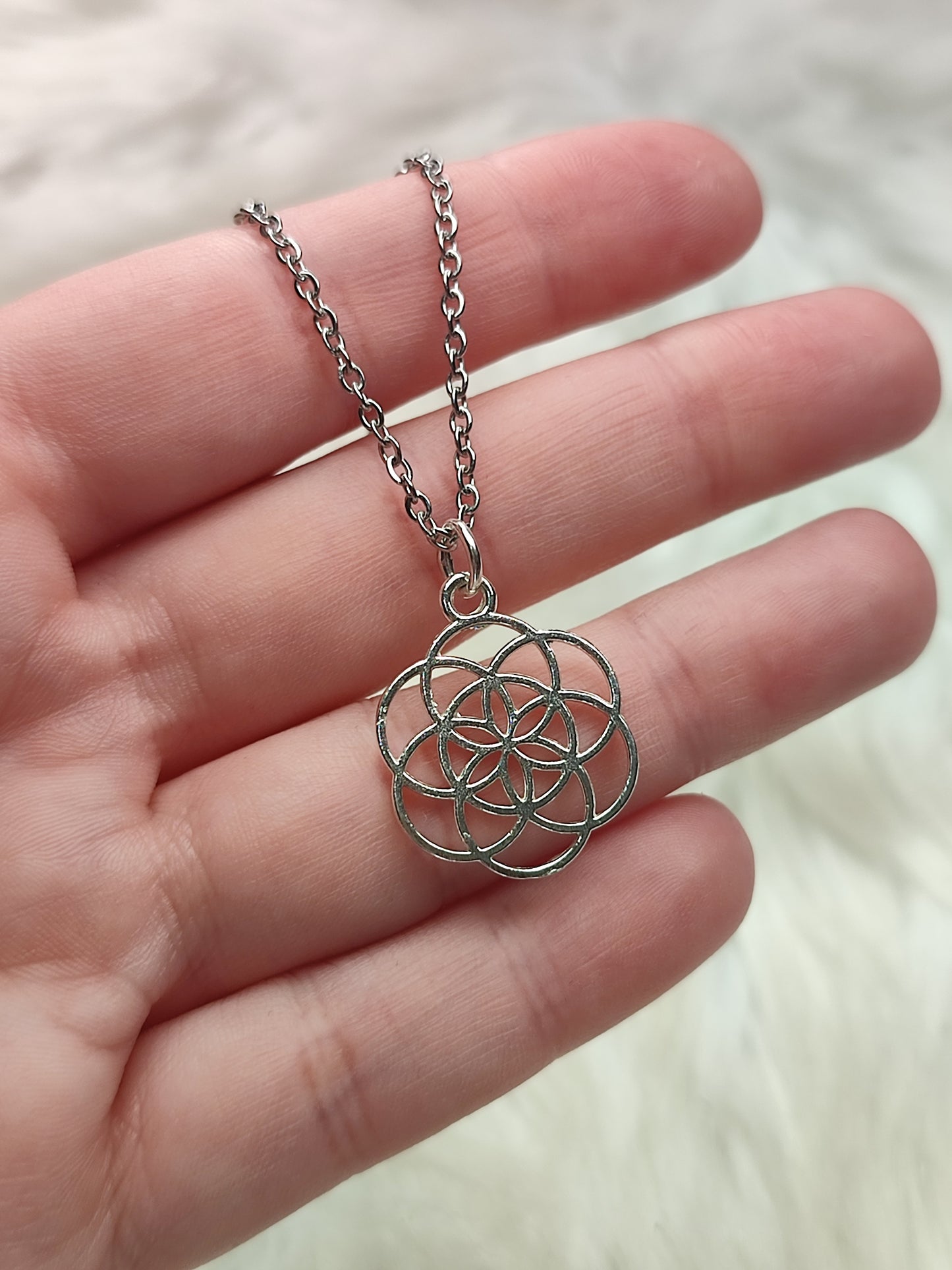 Colgante plata 925 - Flor de la vida