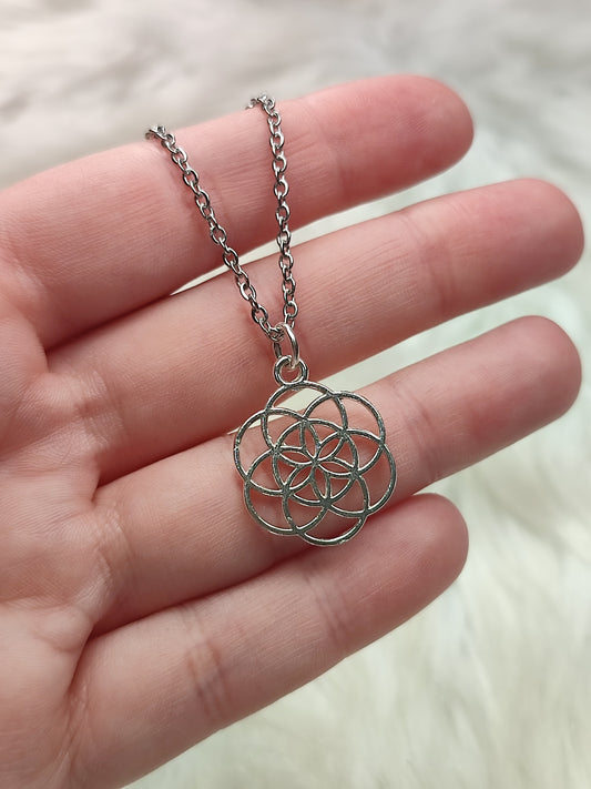 Colgante plata 925 - Flor de la vida