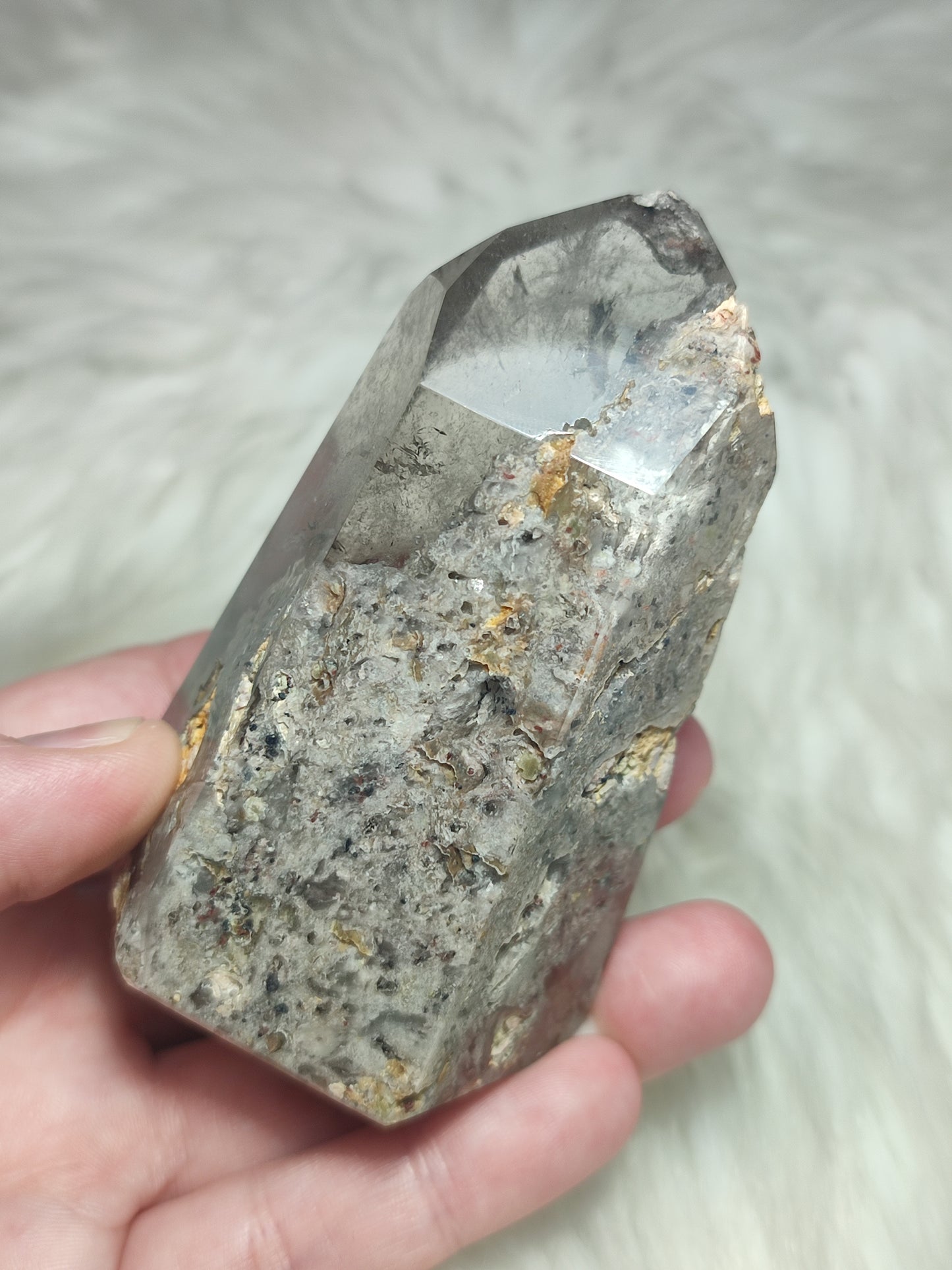 Punta cuarzo jardín n°58