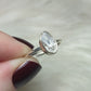 Anillo plata 925 con Diamante Herkimer Ajustable