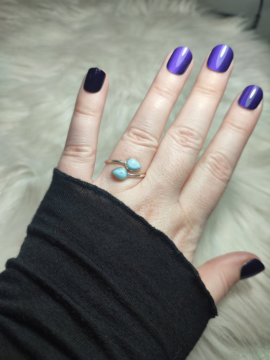 Anillo plata 925 Modelo Doble Lágrima