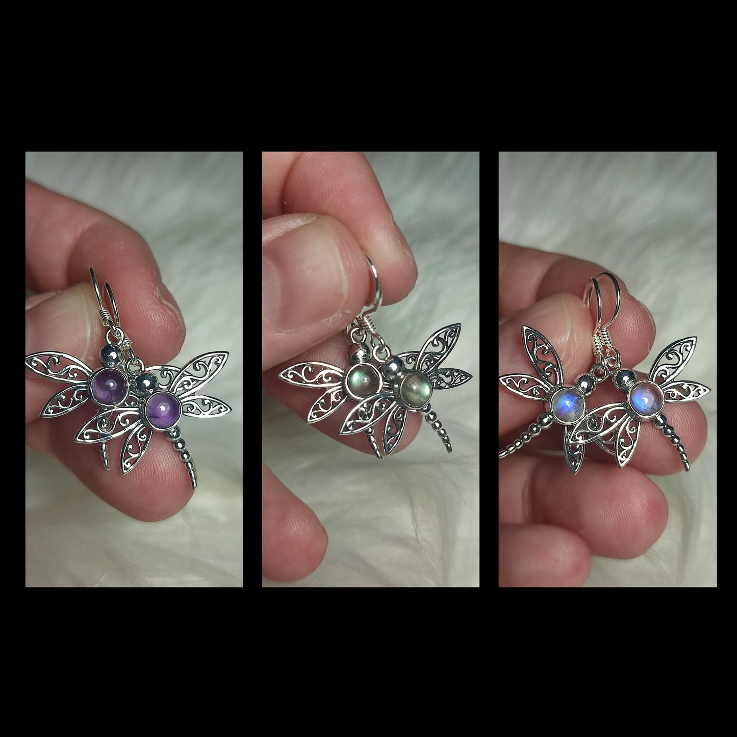 Pendientes plata 925 - Modelo Libélula