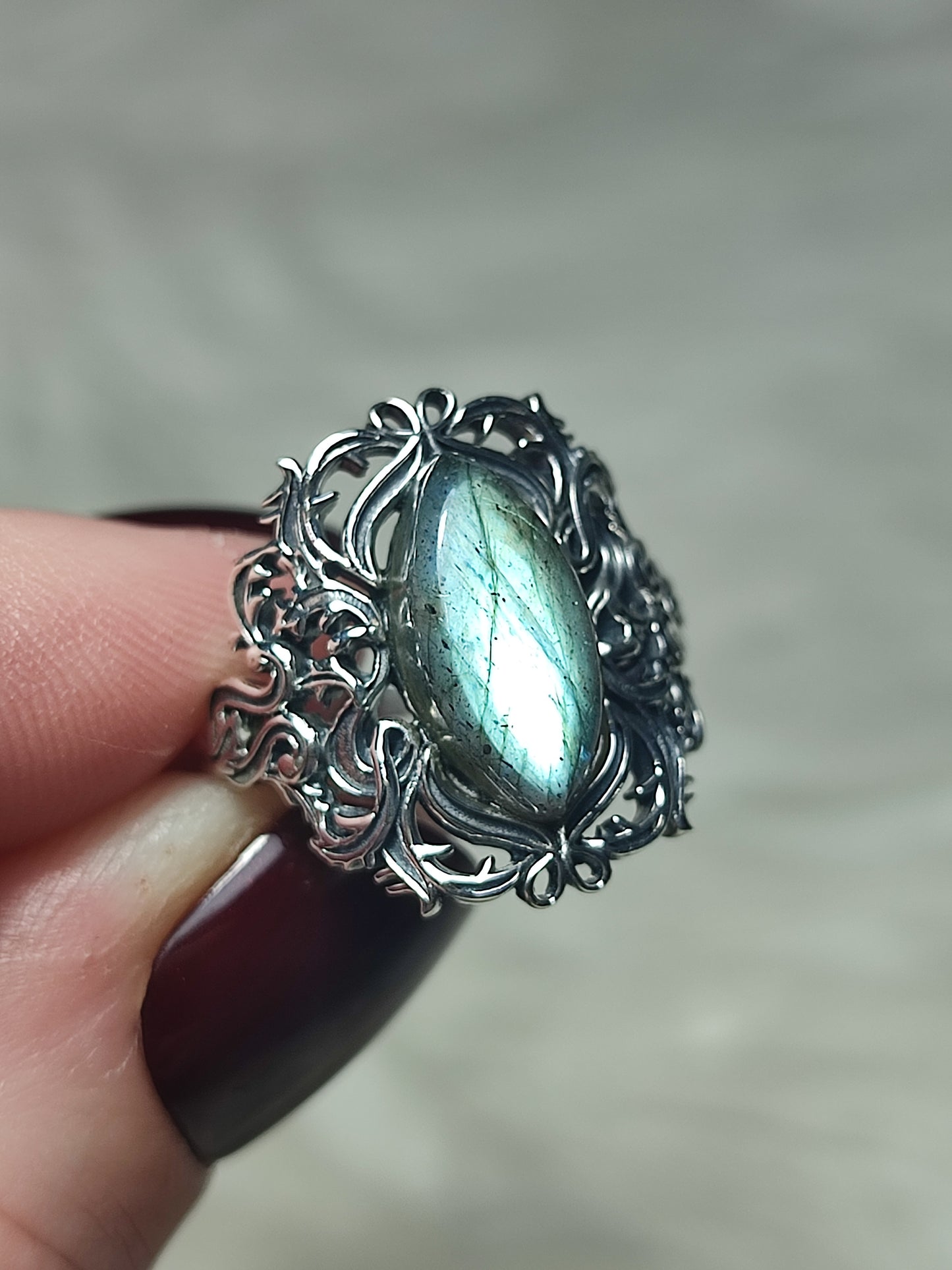 Anillo plata 925 Modelo Victoriano Ajustable