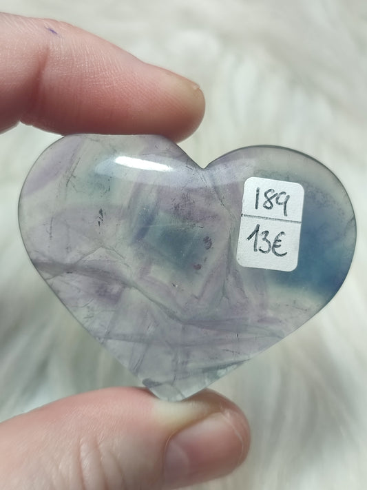 Corazón flúorita n°189