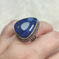Anillo baño de plata y sodalita