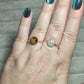 Anillo plata 925 piedra luna o ojo de Tigre - Modelo Destino