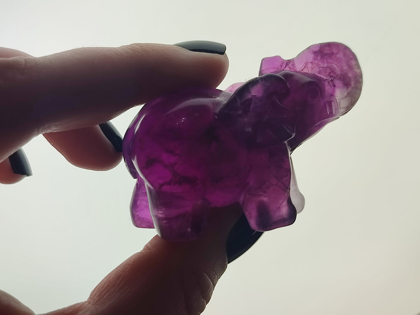 Elefante de la suerte - Flúorita