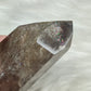 Punta cuarzo ahumado y rutilo con hematite n°15