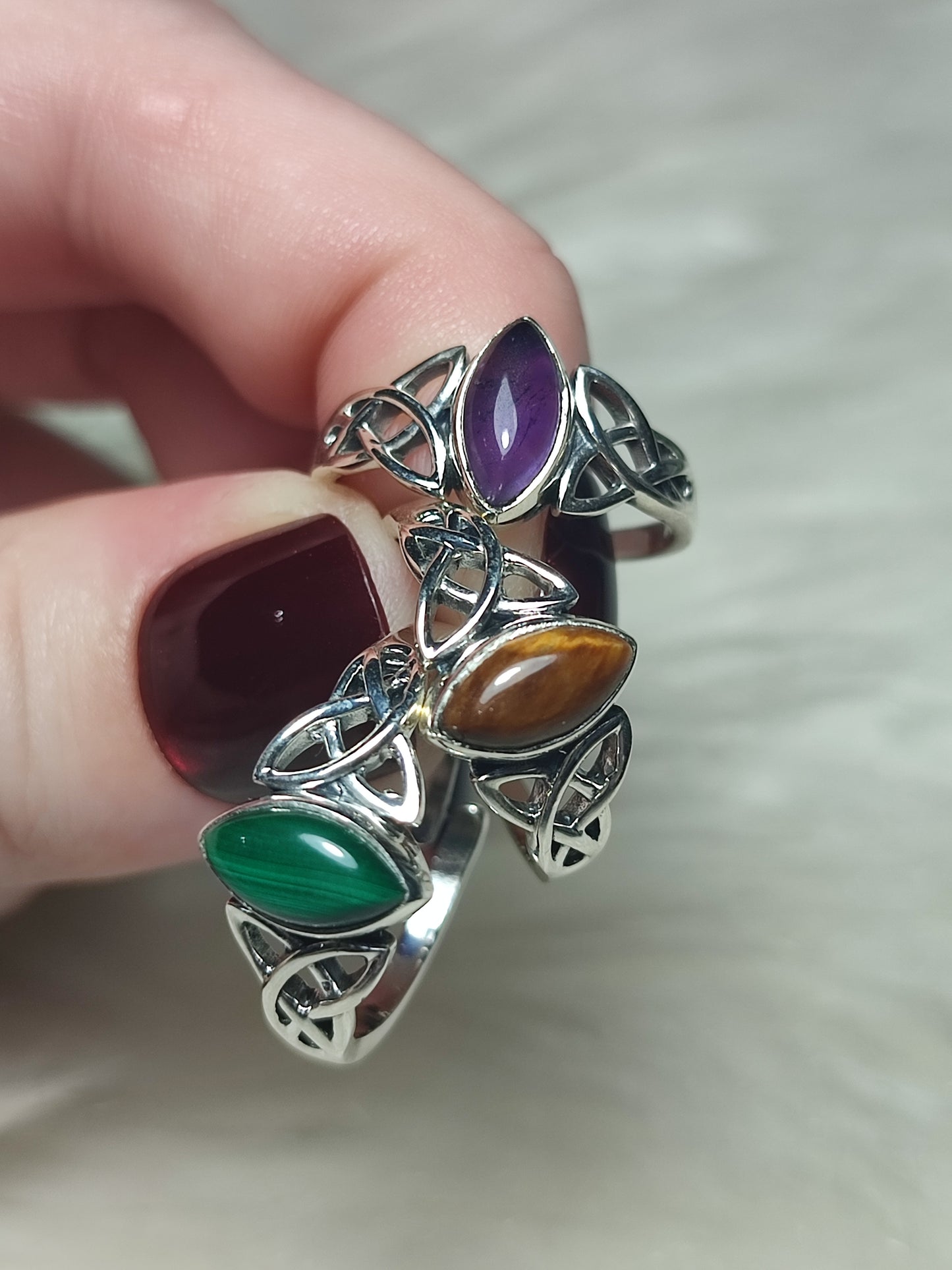 Anillo plata 925 Modelo Nudo Celta Ajustable