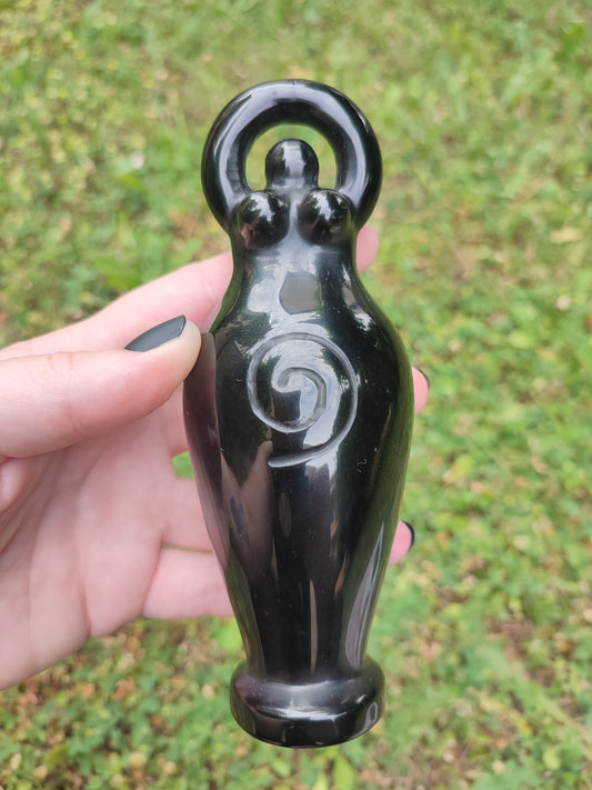 Diosa Espiral Obsidiana negra