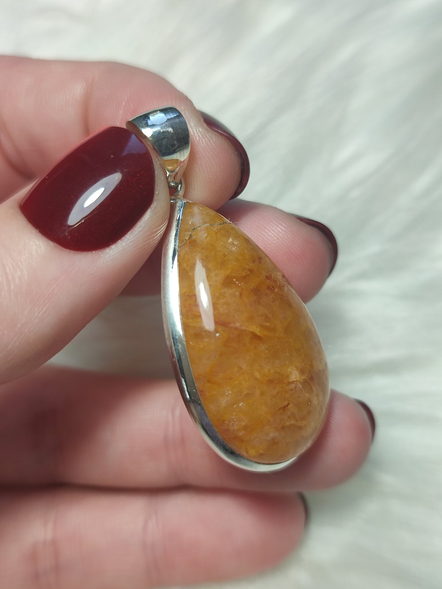 Colgante plata 925 con cuarzo Sanador n°118