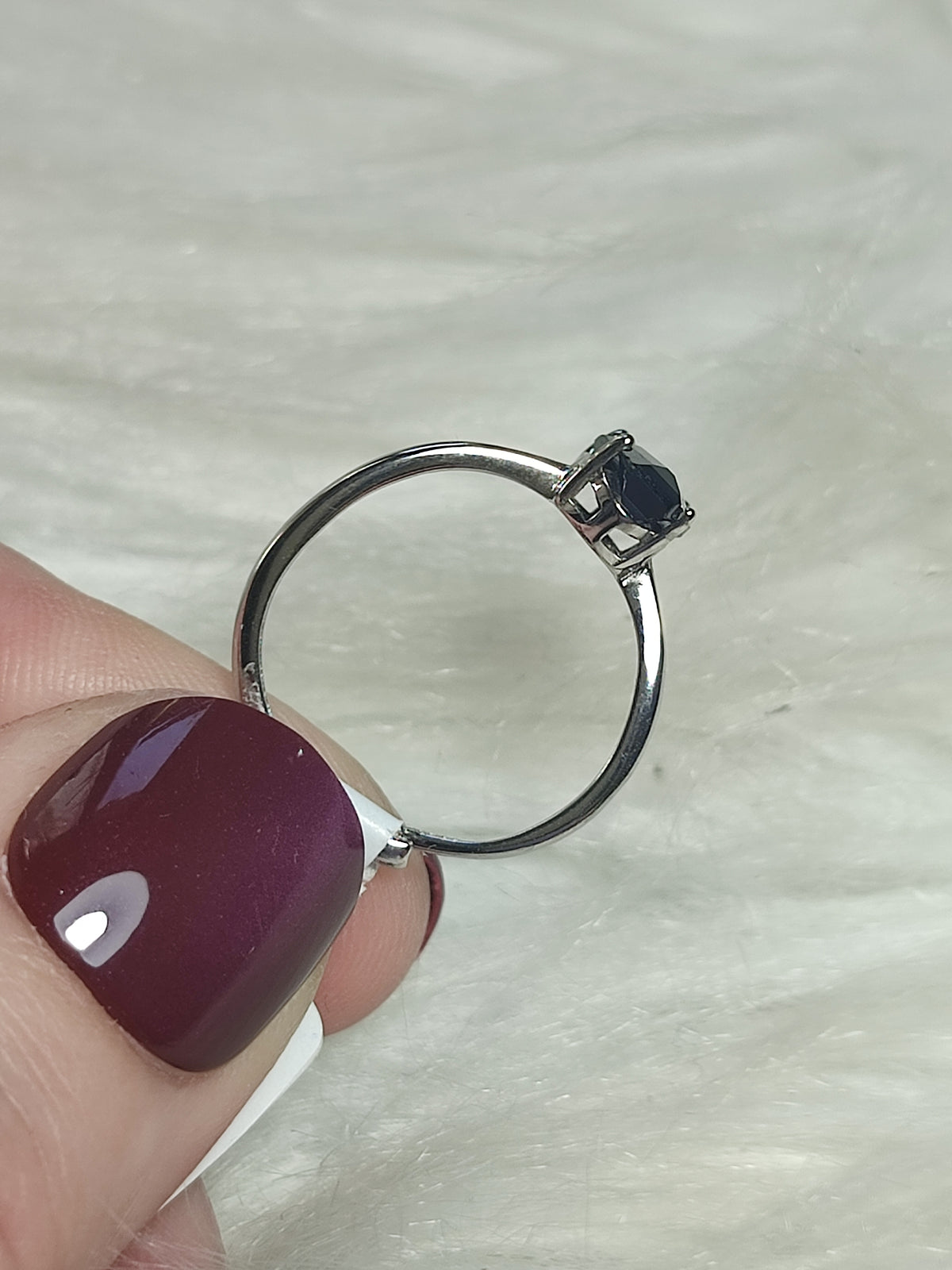 Anillo plata 925 con espinela - ajustable n° 25