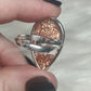 Anillo plata 925 con piedra sol - ajustable n° 34