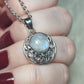 Colgante plata 925 con piedra luna n° 49