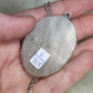 Collar mamá y bebé búho y en la Luna con piedra sol n° 6