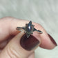 Anillo plata 925 con ópalo negro - ajustable n° 4