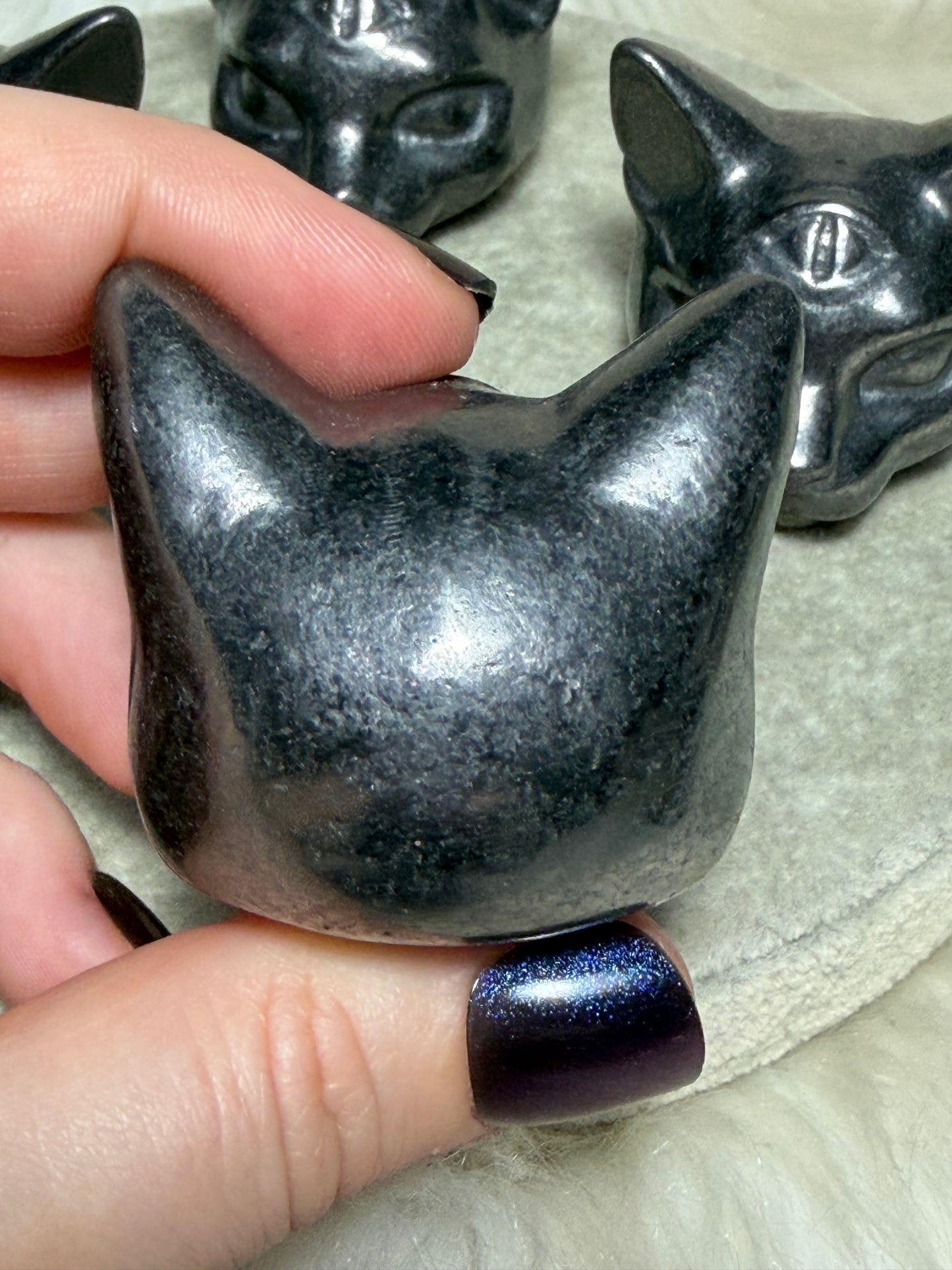 Cabeza Gato sphynx shungit