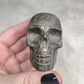 Calavera tallada en Pirita n°2 - 250 gramos aprox