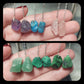 Pendientes largos mineral en bruto - Bisutería