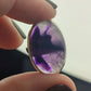 Anillo plata 925 con amatista trapiche - ajustable n° 31