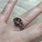 Anillo plata de ley 925 con cuarzo jardín - n° 55