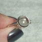 Anillo plata 925 piedra luna o ojo de Tigre - Modelo Destino