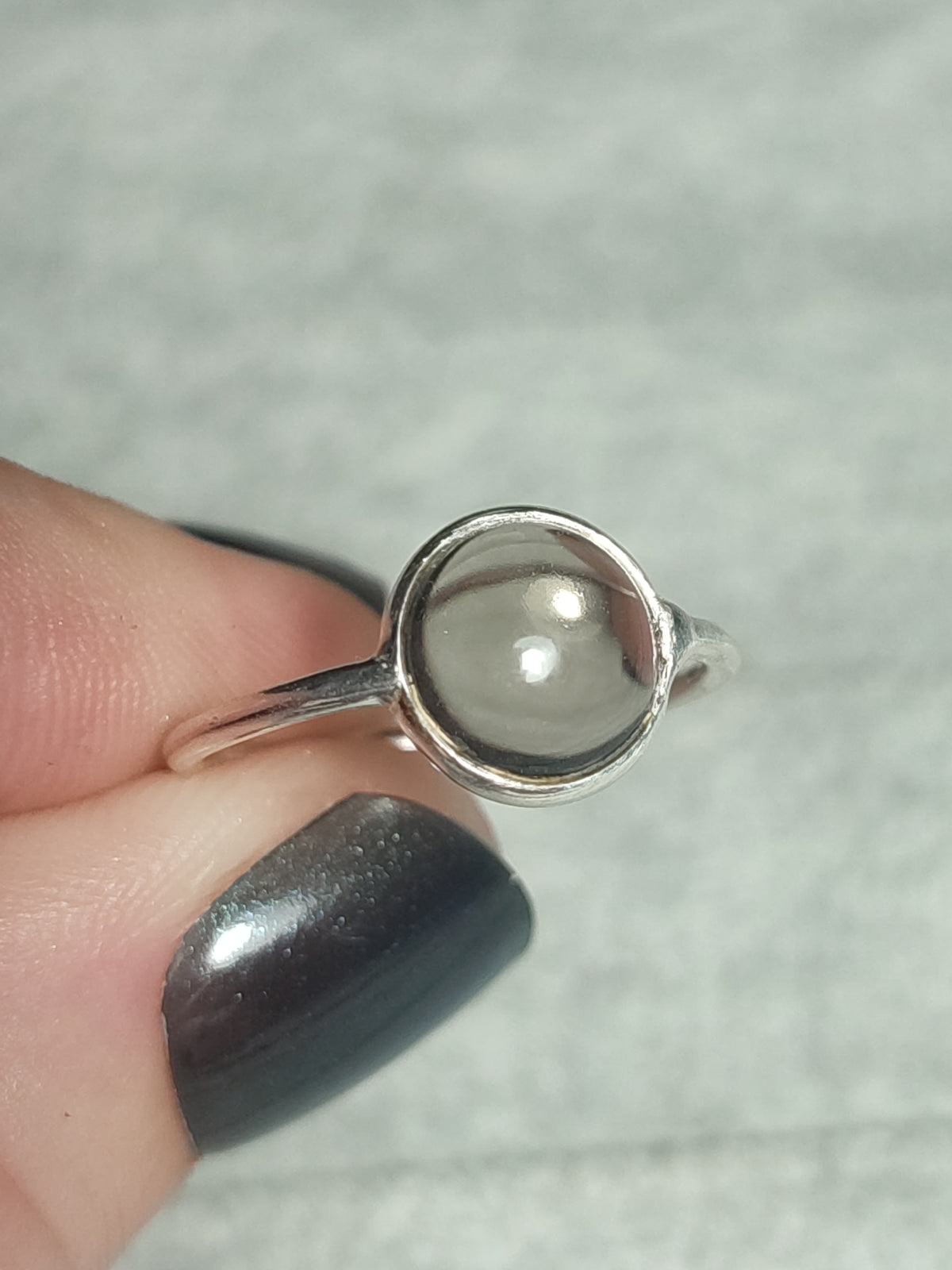 Anillo plata 925 piedra luna o ojo de Tigre - Modelo Destino