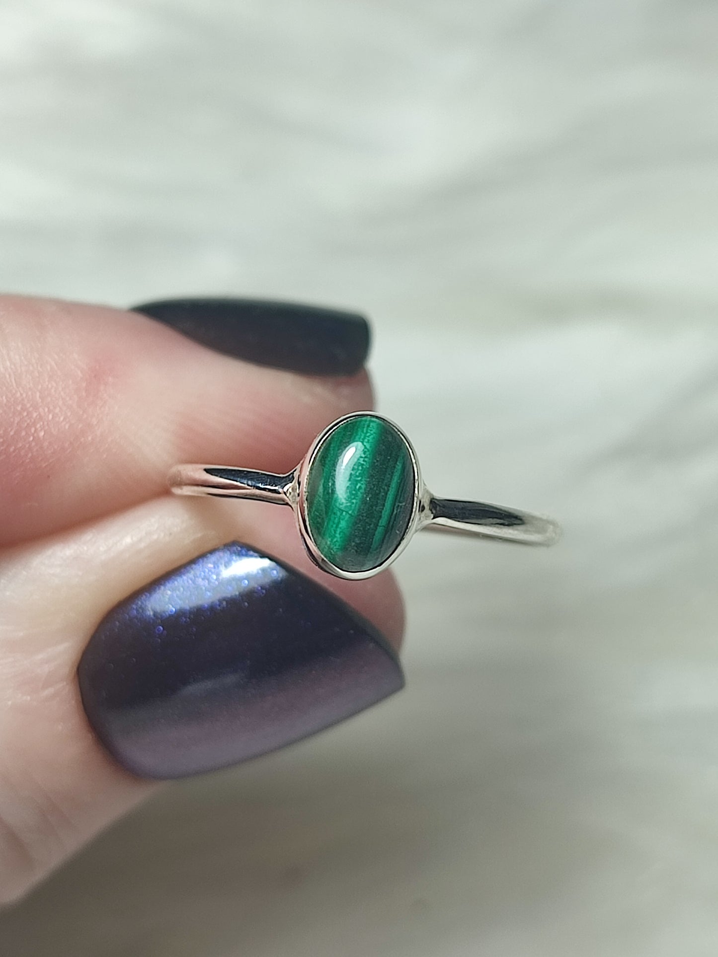 Anillo plata 925 con mineral 17.50 mm - Leer descripción