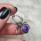 Colgante araña en plata 925 con charoita n° 143