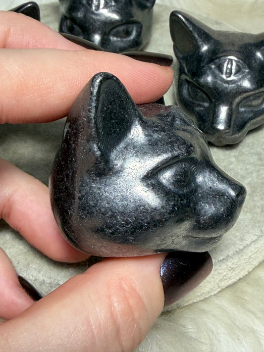 Cabeza Gato sphynx shungit