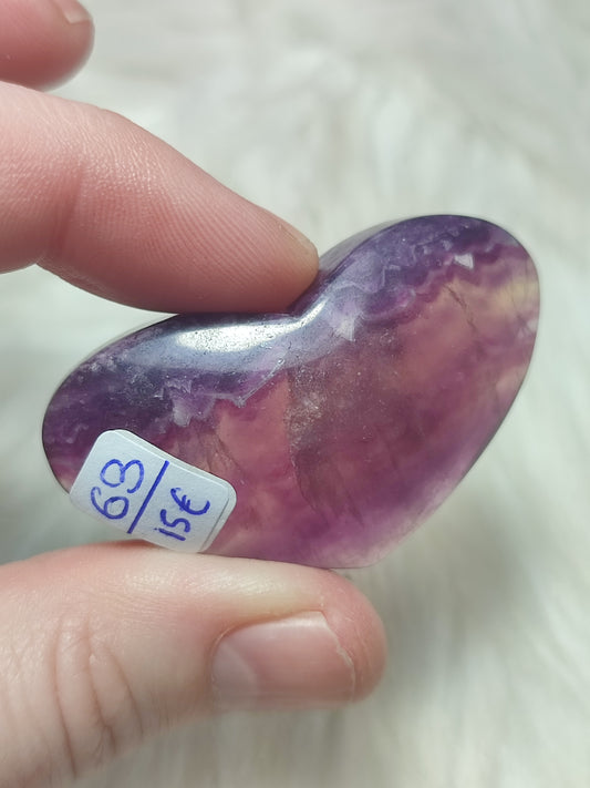 Corazón flúorita n°63