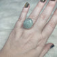 Anillo plata 925 con amatista trapiche - ajustable n° 37
