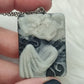 Collar en acero con jade Taiji - kitsune Geisha 158
