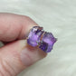 Pendientes plata 925 con mineral en bruto