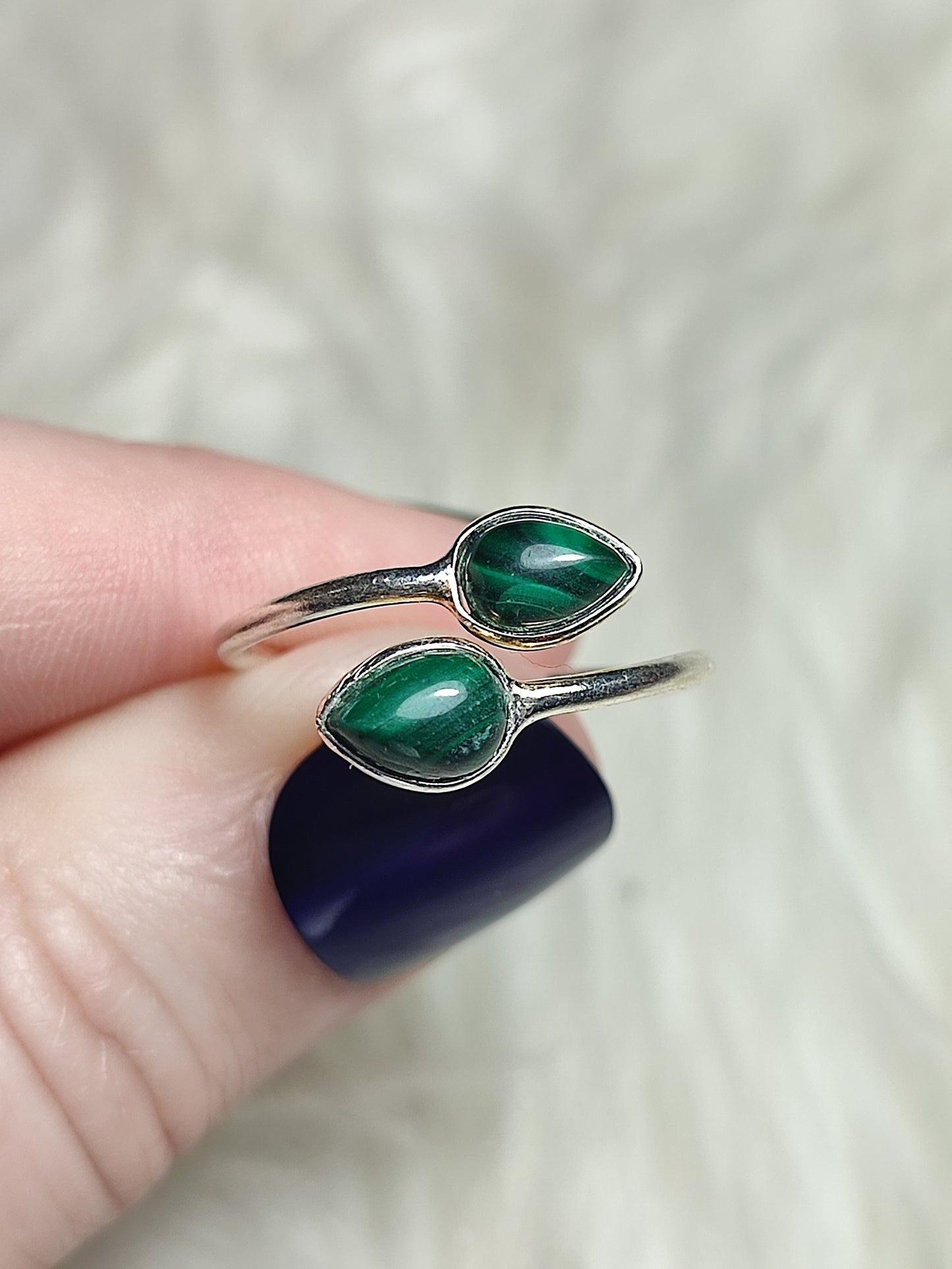 Anillo plata 925 Modelo Doble Lágrima