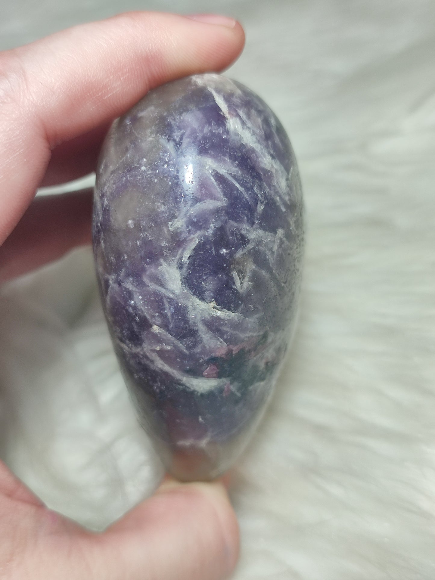 Gran corazón piedra unicornio 416 gramos con turmalina azul 💙