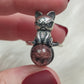 Anillo plata de ley 925 con cuarzo jardin chamanico n° 1