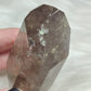 Punta cuarzo ahumado y rutilo con hematite n°15