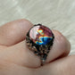 Anillo plata 925 con labradorita espectrolita - ajustable n° 11