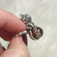 Anillo plata de ley 925 con cuarzo jardin chamanico n° 14