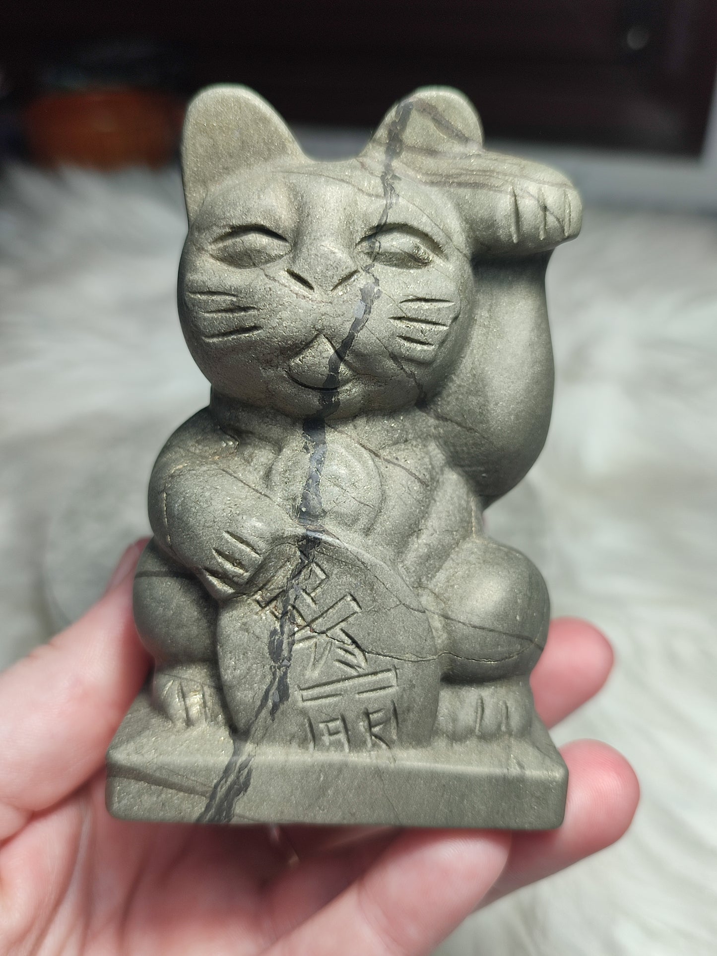 Gato maneki neko de pirita 697 gramos