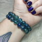 Pulsera elástica esferas de flúorita 10 mm