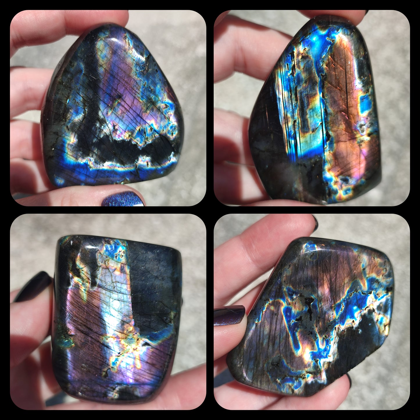 Monolito labradorita flash Espectrolita - Ver video