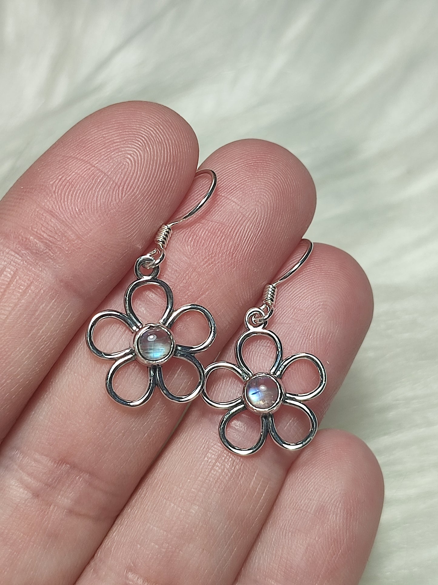 Pendientes plata 925 - Modelo Flor