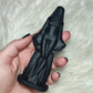 Sacerdotisa tallada en Obsidiana negra - modelo velo