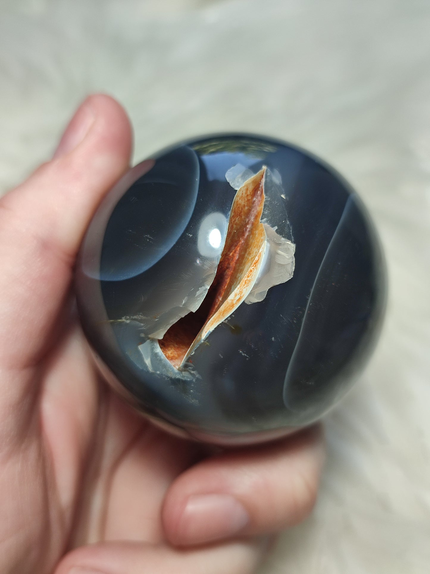 Esfera ágata orca n° 92