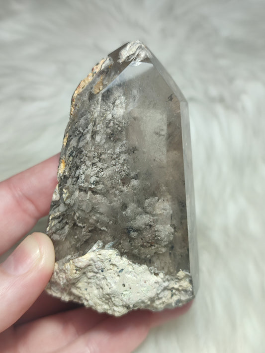 Punta cuarzo jardín n°58